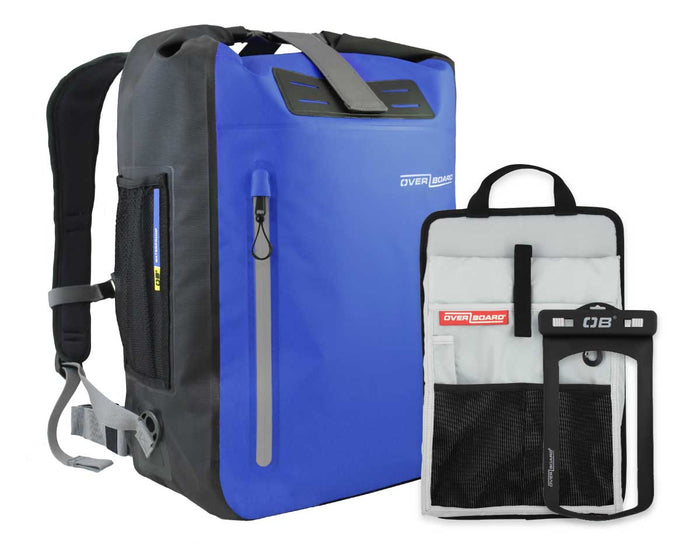 OverBoard Classic Explorer Waterproof Backpack Bundle - 45 Litres 