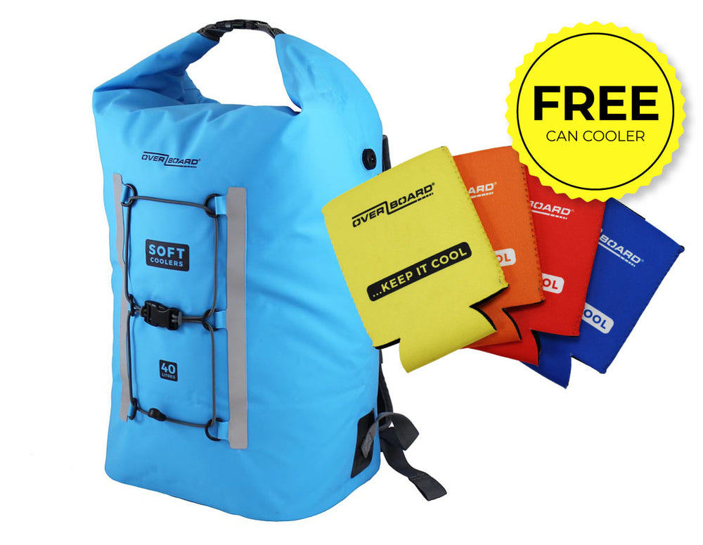40L Waterproof Soft Cooler Backpack OverBoard Dry Bag