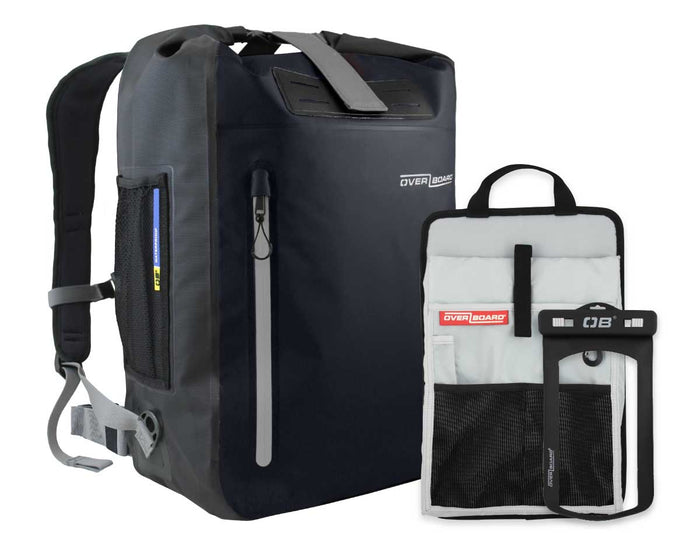 OverBoard Classic Explorer Waterproof Backpack Bundle - 45 Litres 